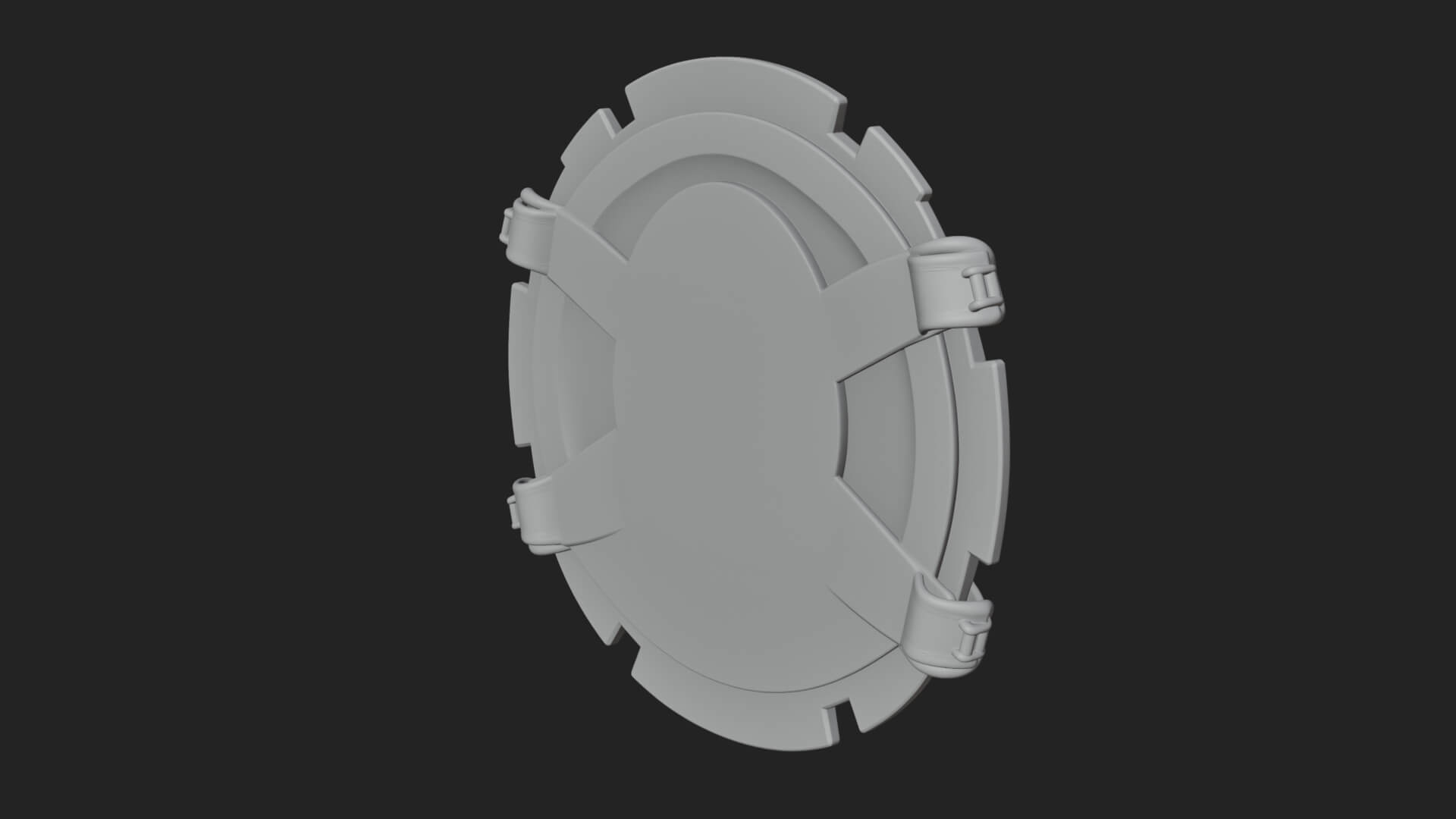 Ice Crystal Shield Model Design 6 3D Print Model 3D Model