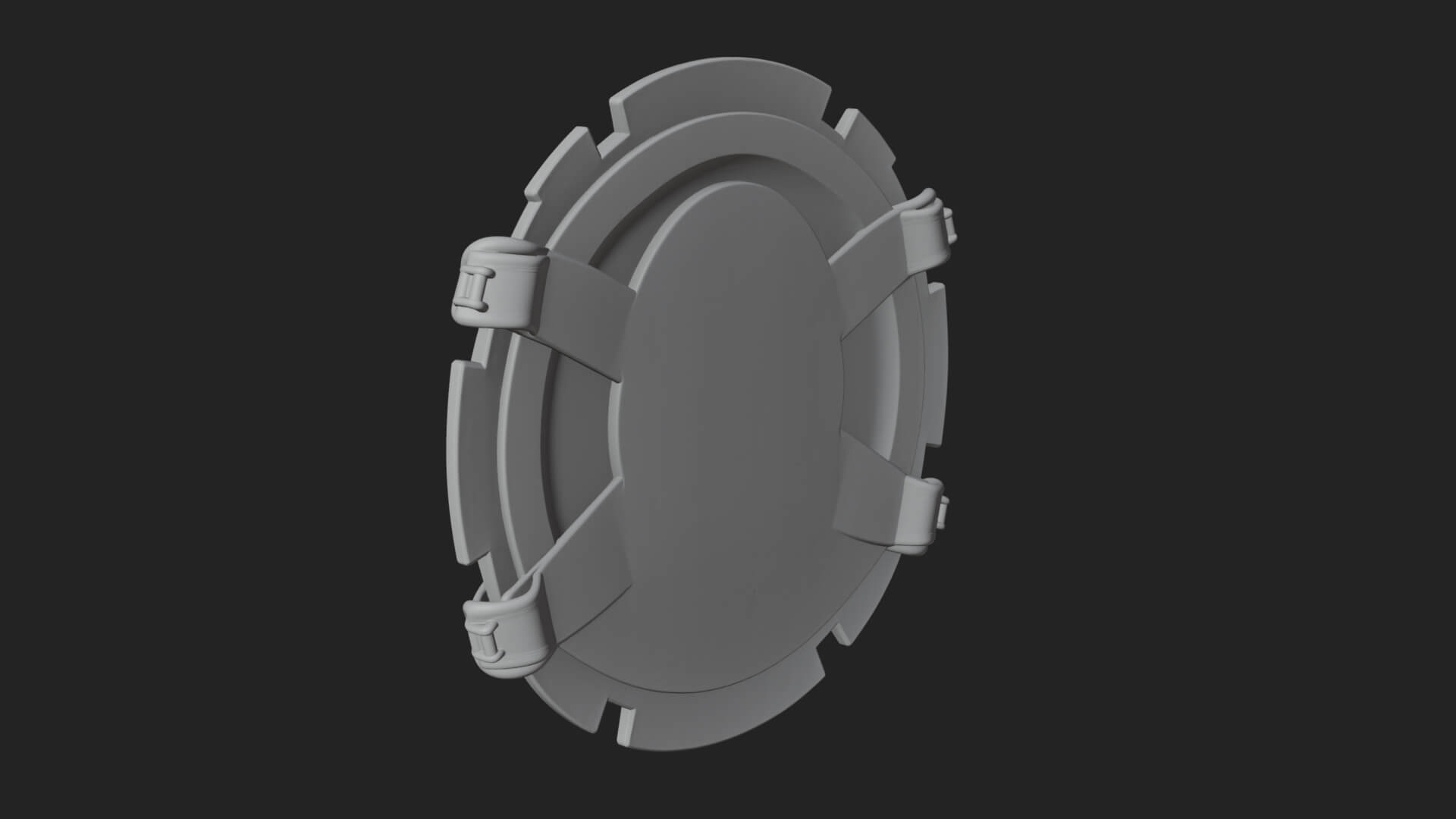 Ice Crystal Shield Model Design 6 3D Print Model 3D Model
