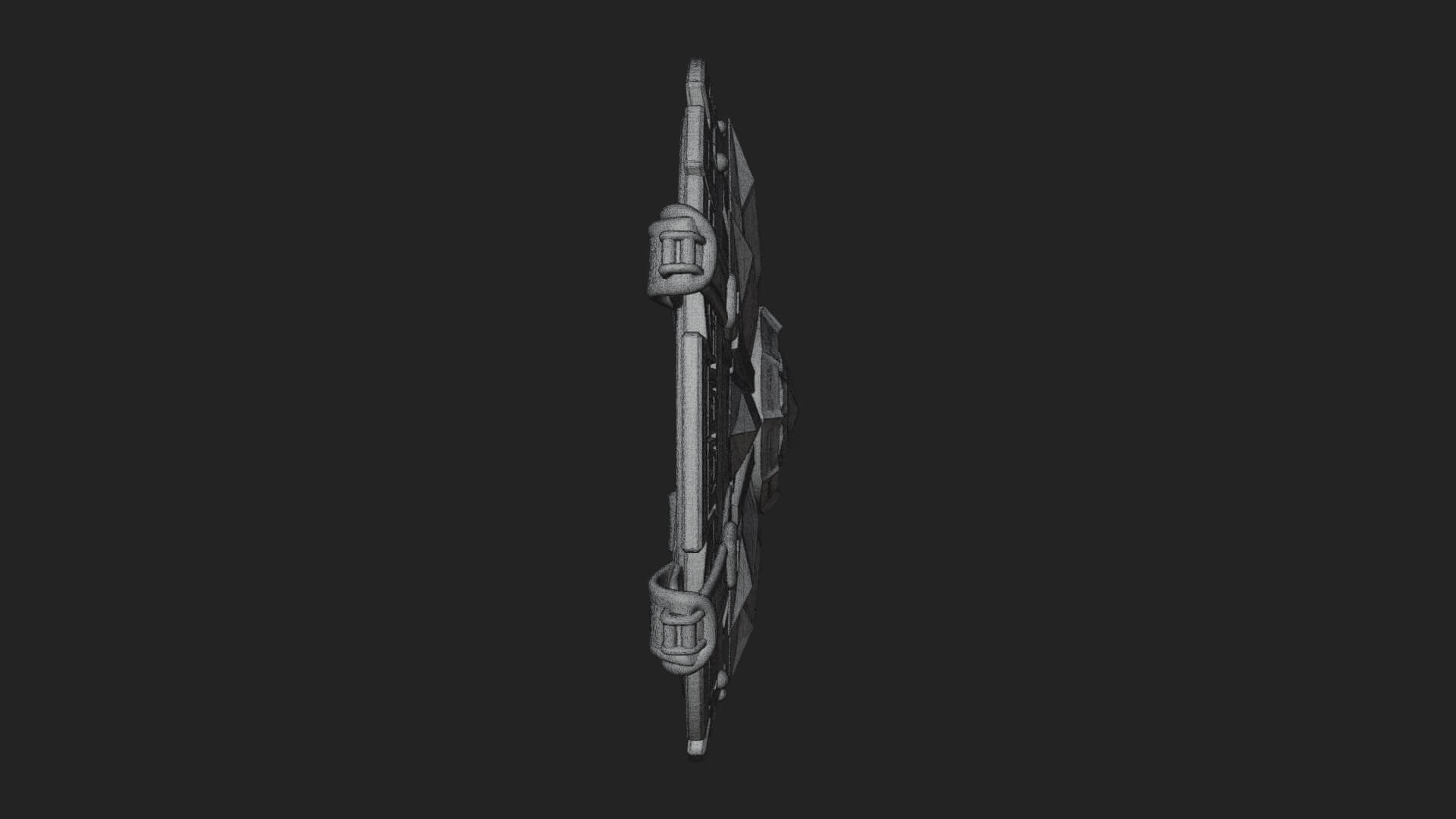 Ice Crystal Shield Model Design 6 3D Print Model 3D Model