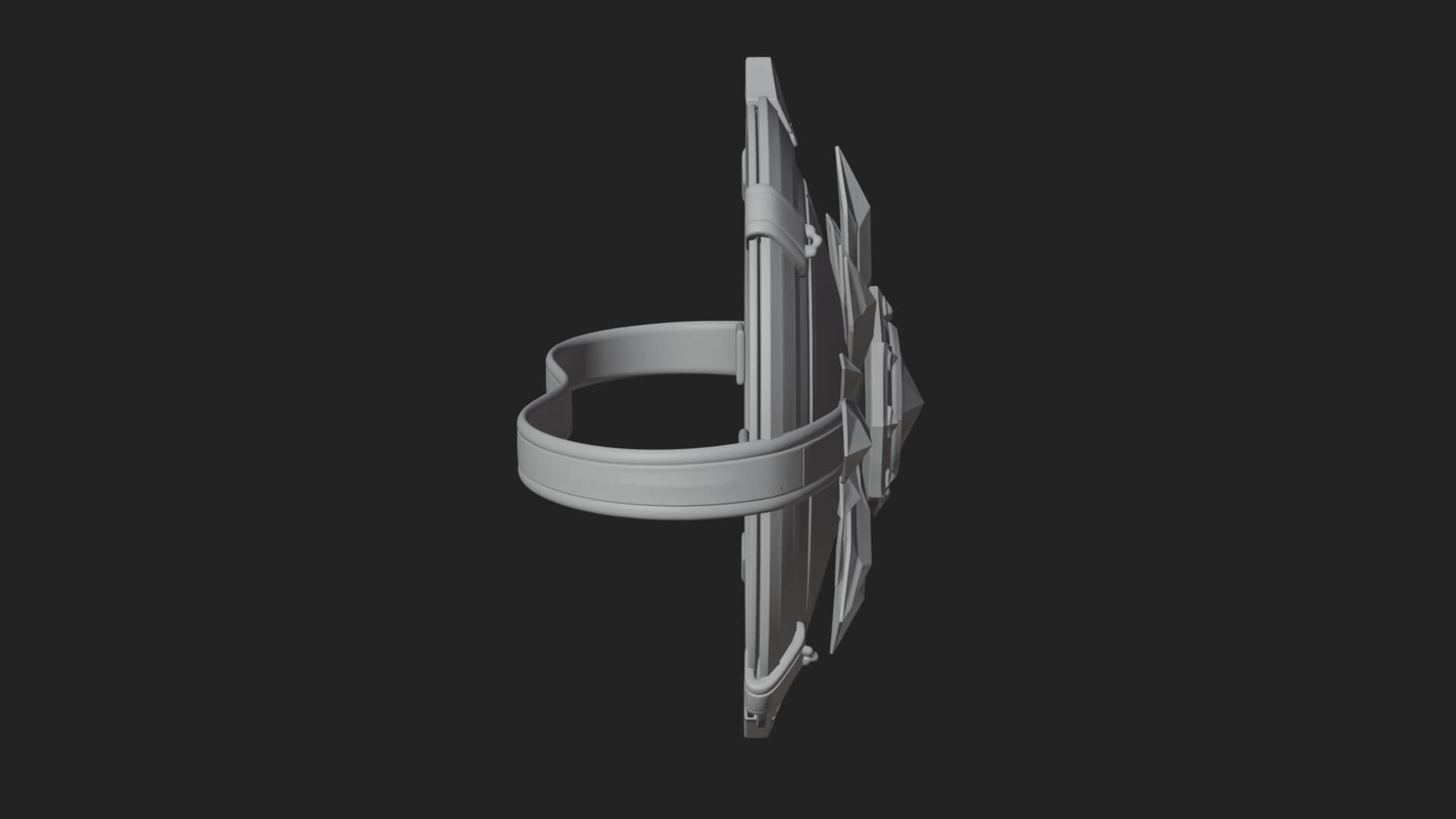 Ice Crystal Shield Model Design 7 3D Print Model 3D Model