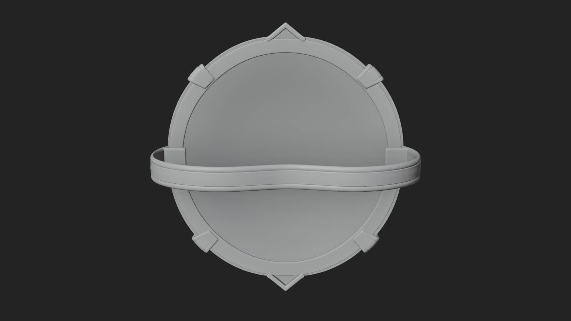 Ice Crystal Shield Model Design 7 3D Print Model 3D Model