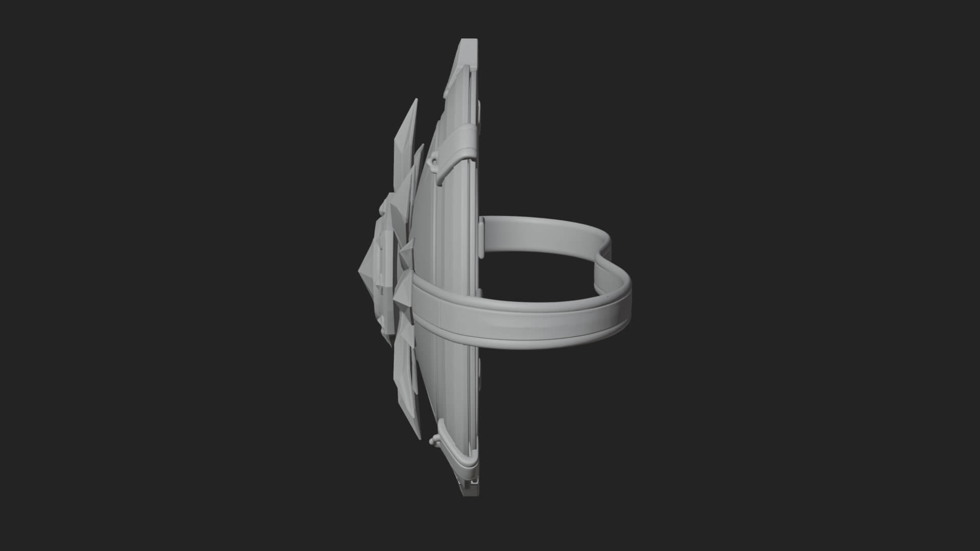 Ice Crystal Shield Model Design 7 3D Print Model 3D Model