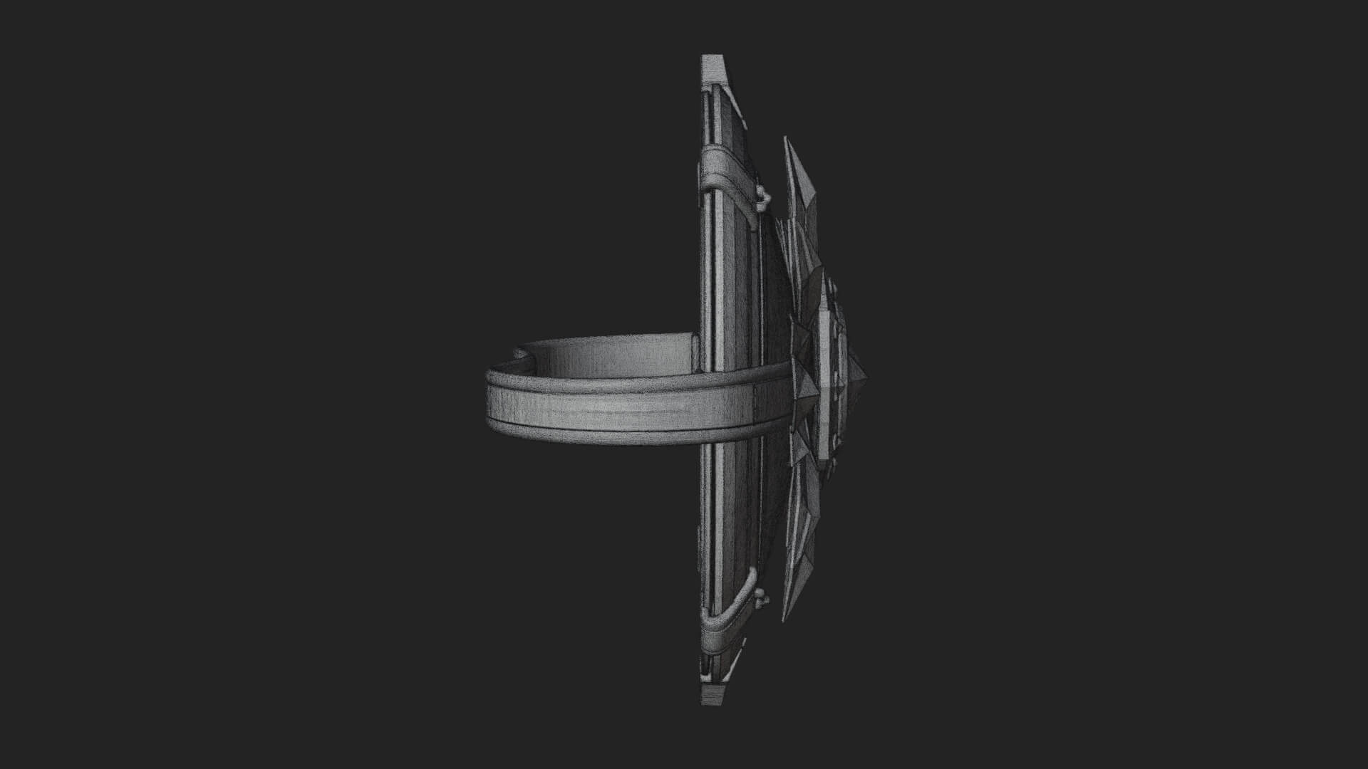 Ice Crystal Shield Model Design 7 3D Print Model 3D Model