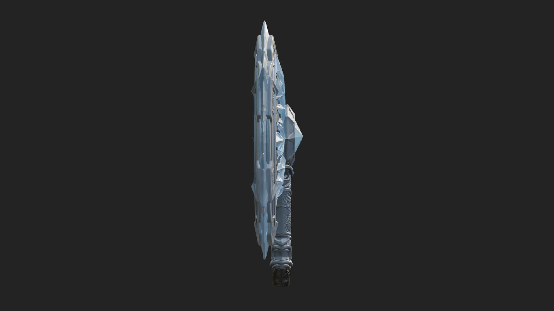 Ice Crystal Shield Model Design 8 3D Print Model 3D Model