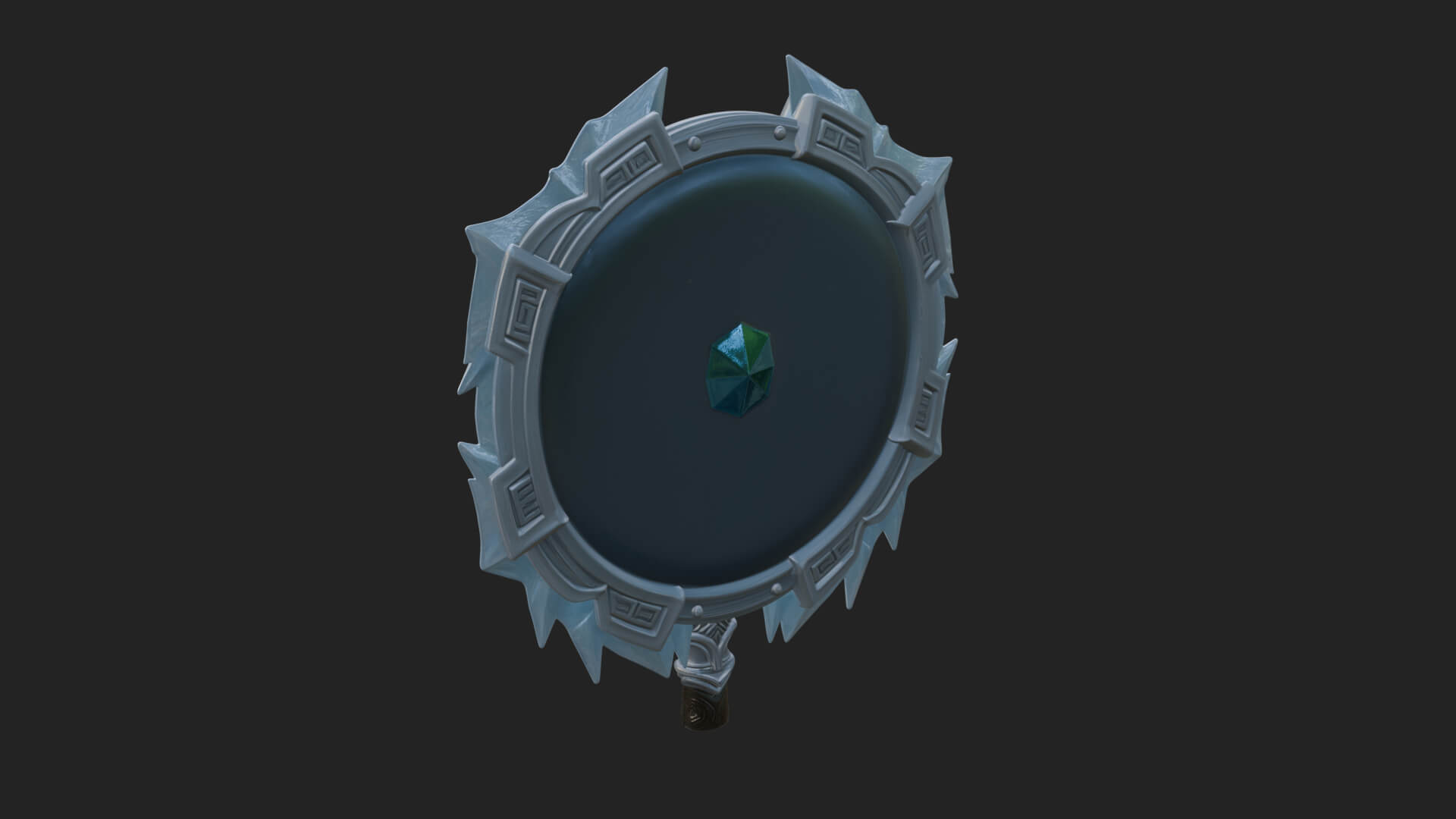 Ice Crystal Shield Model Design 8 3D Print Model 3D Model