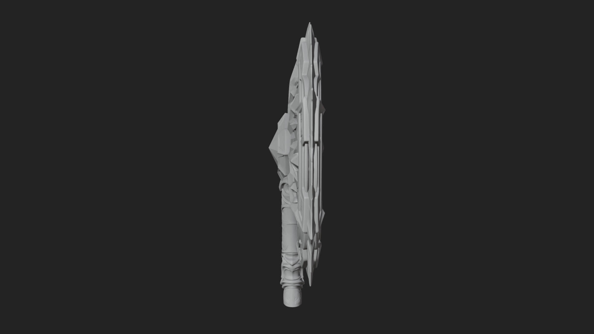 Ice Crystal Shield Model Design 8 3D Print Model 3D Model