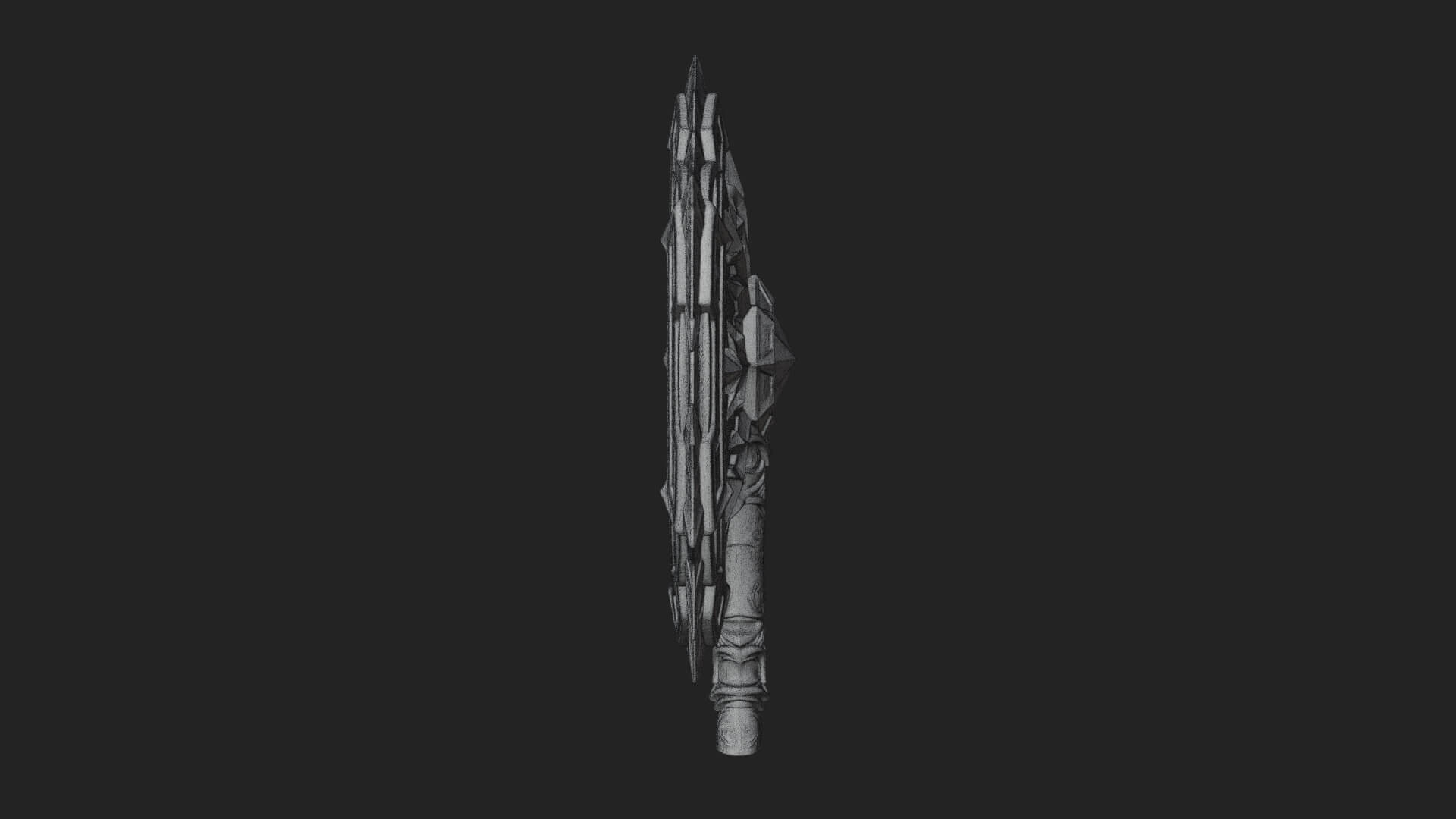 Ice Crystal Shield Model Design 8 3D Print Model 3D Model