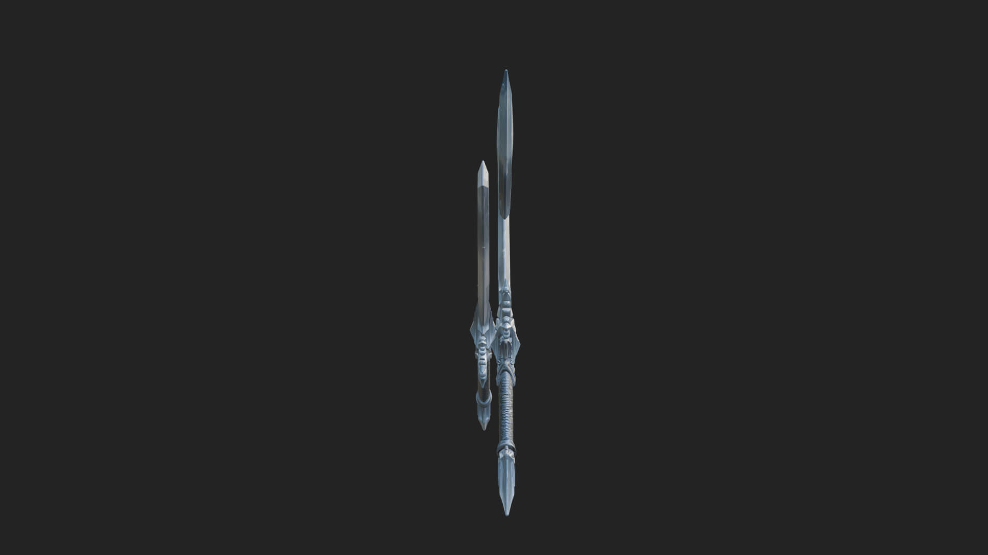 Ice Crystal Sword Pair Model Design 2 3D Print Model 3D Model