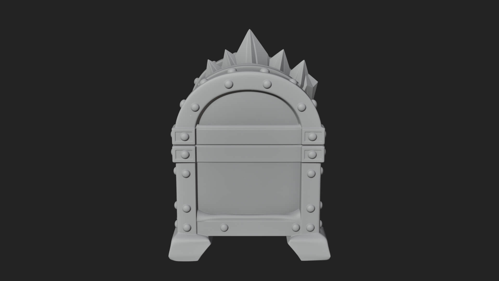 Ice Crystal Treasure Chest Model Design 4 3D Print Model 3D Model