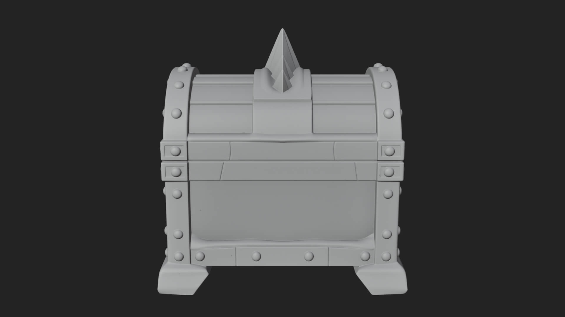 Ice Crystal Treasure Chest Model Design 4 3D Print Model 3D Model
