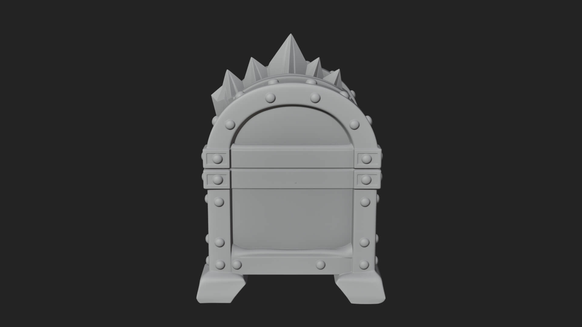Ice Crystal Treasure Chest Model Design 4 3D Print Model 3D Model