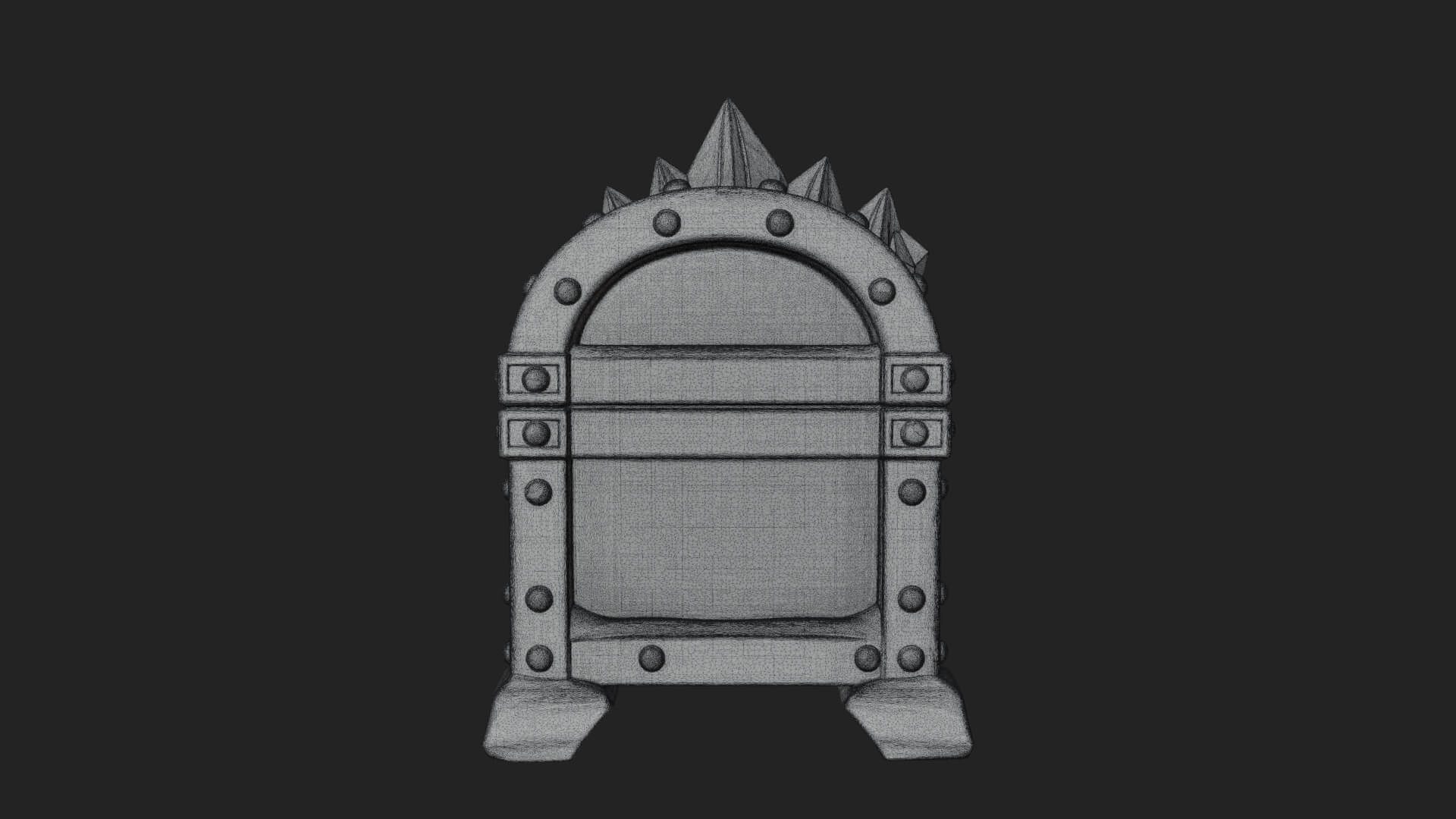 Ice Crystal Treasure Chest Model Design 4 3D Print Model 3D Model