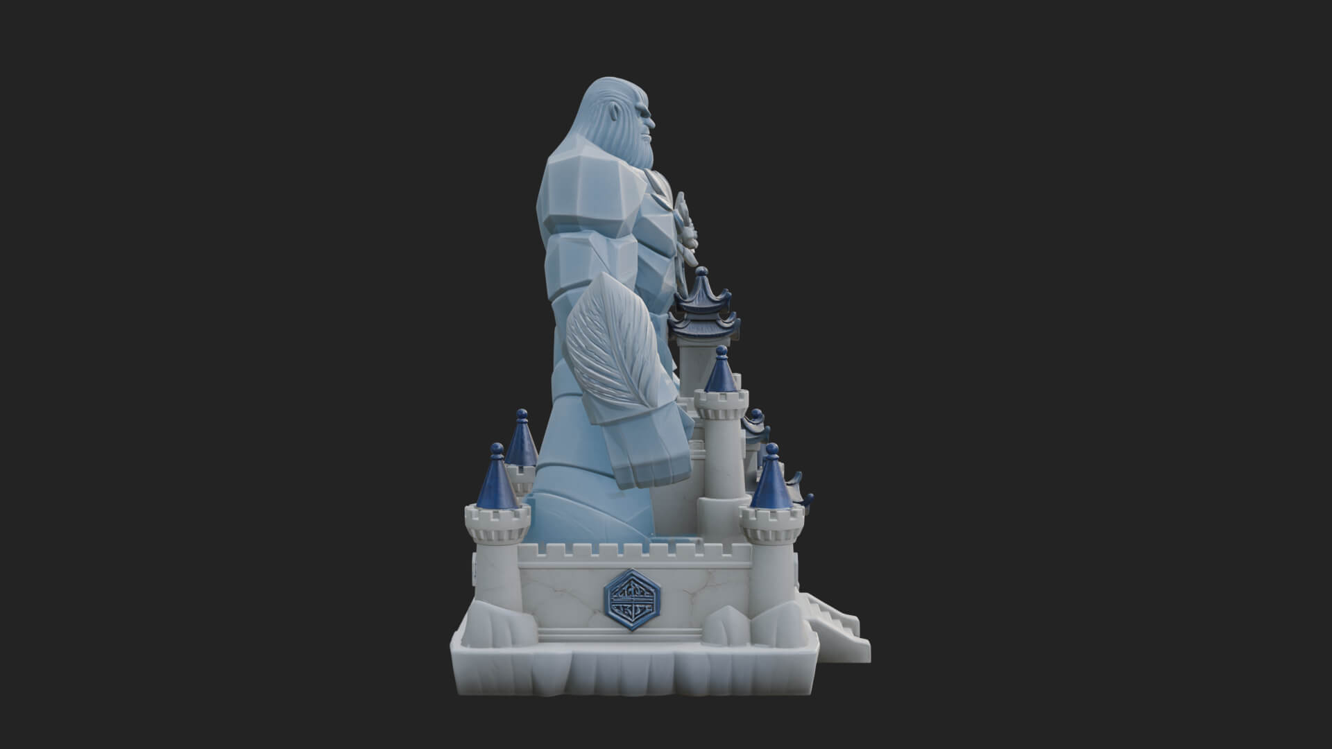 Ice Giant Guard Castle Design 1 3D Print Model 3D Model