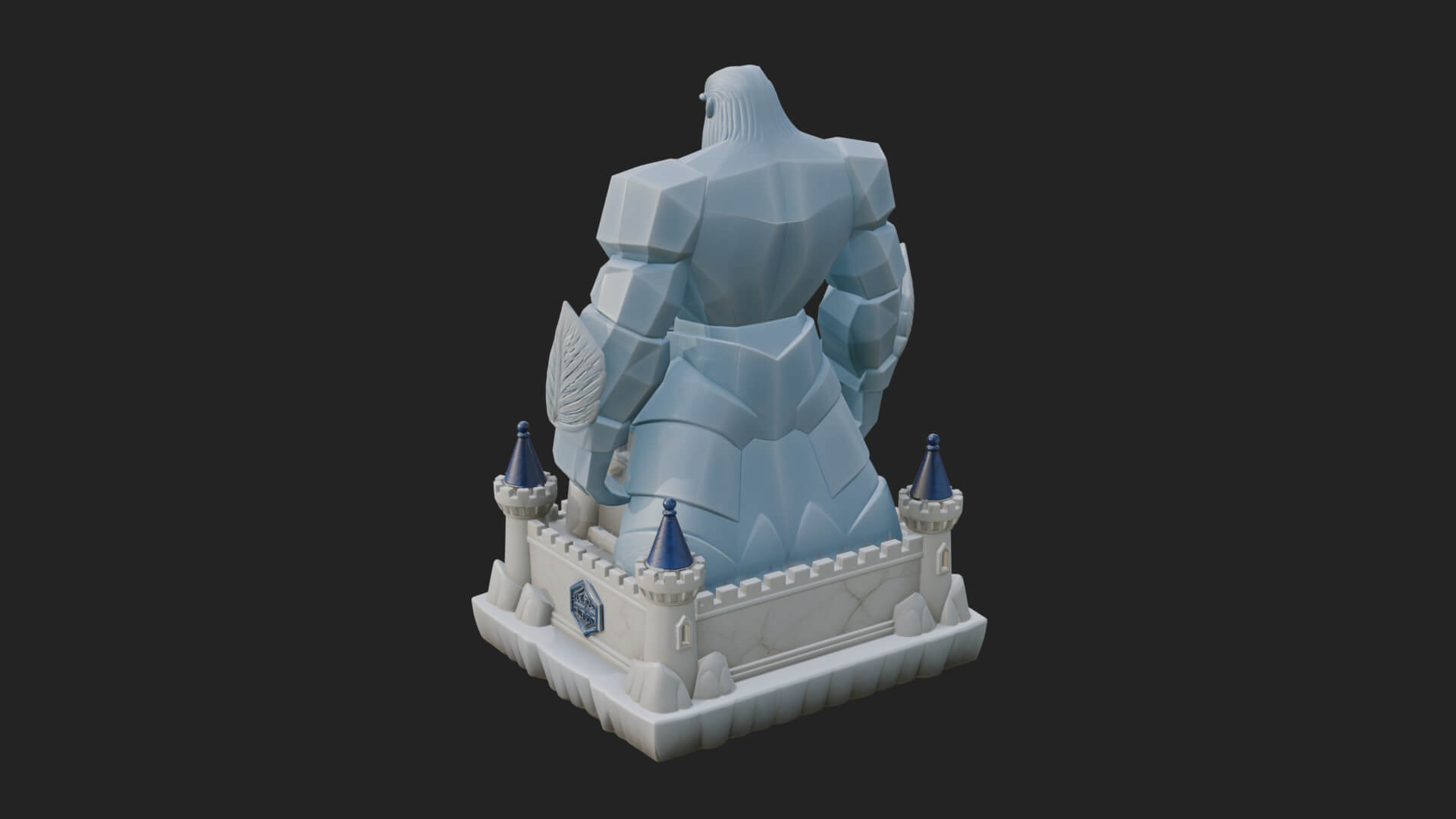 Ice Giant Guard Castle Design 1 3D Print Model 3D Model