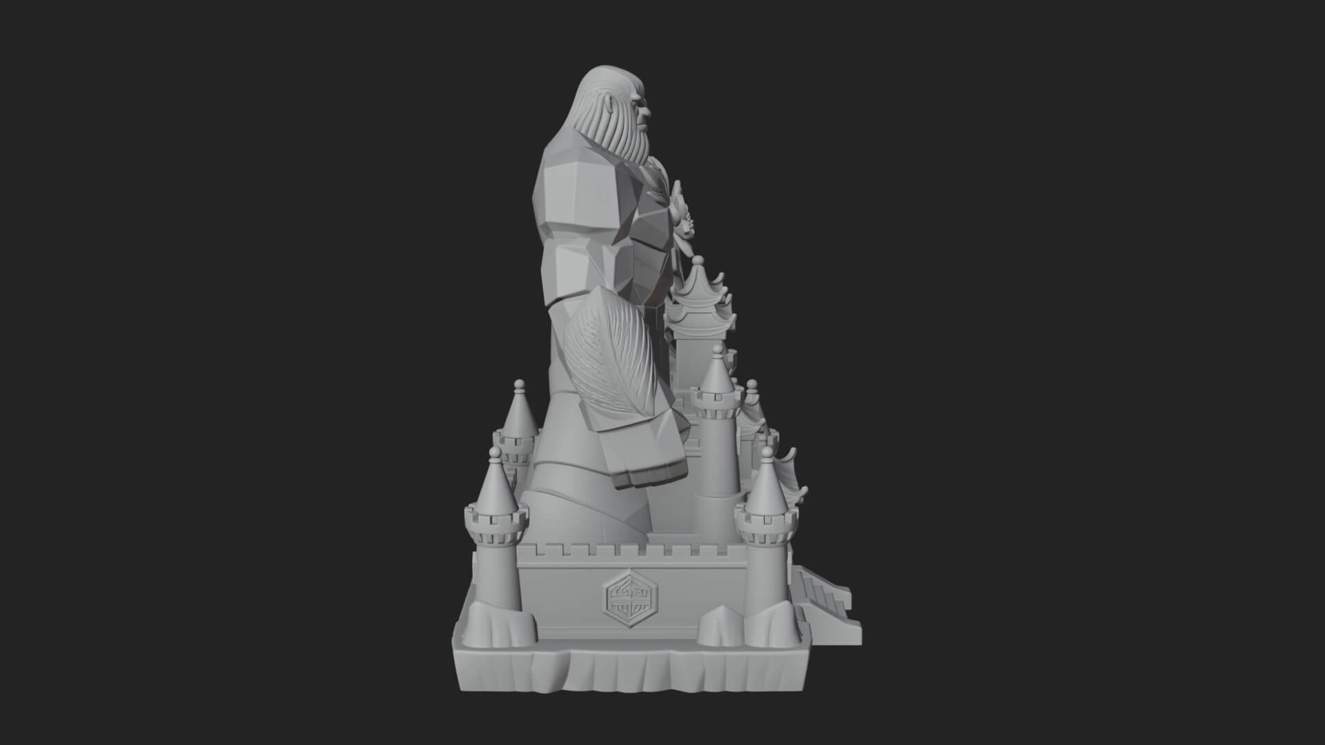 Ice Giant Guard Castle Design 1 3D Print Model 3D Model