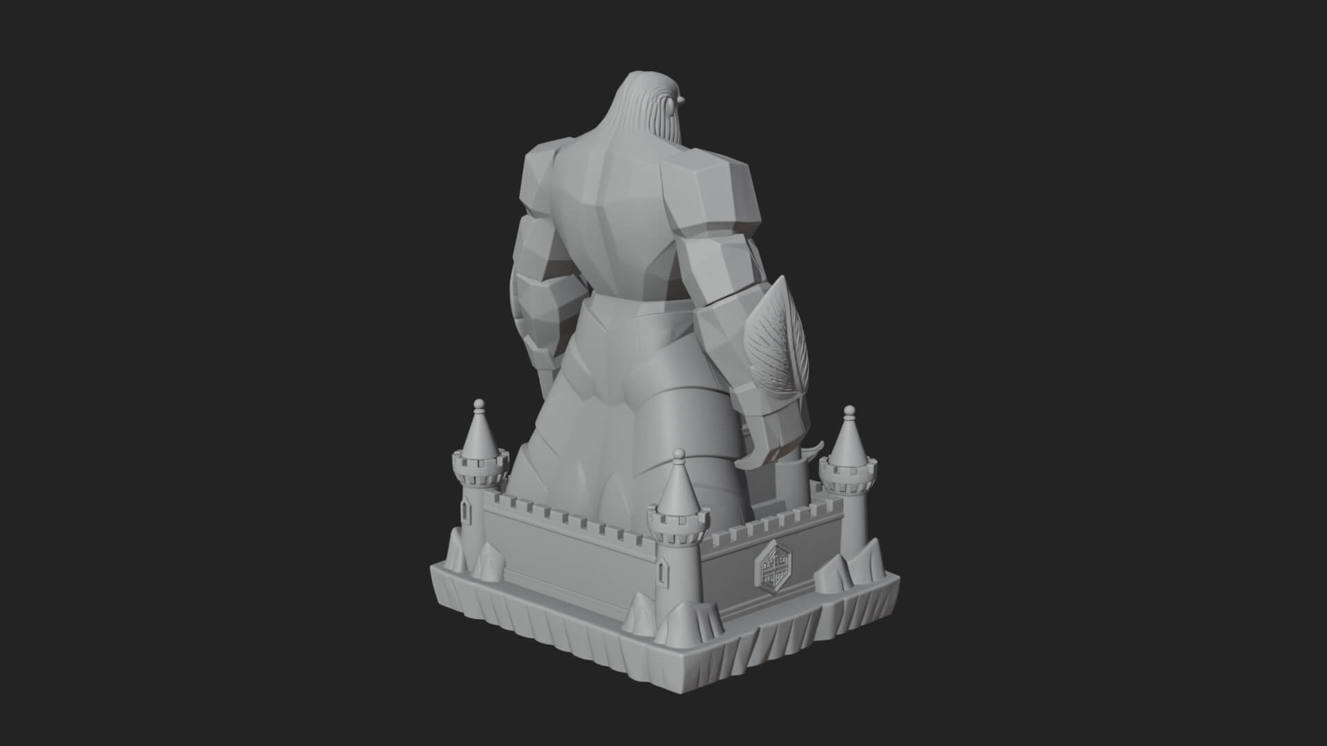Ice Giant Guard Castle Design 1 3D Print Model 3D Model