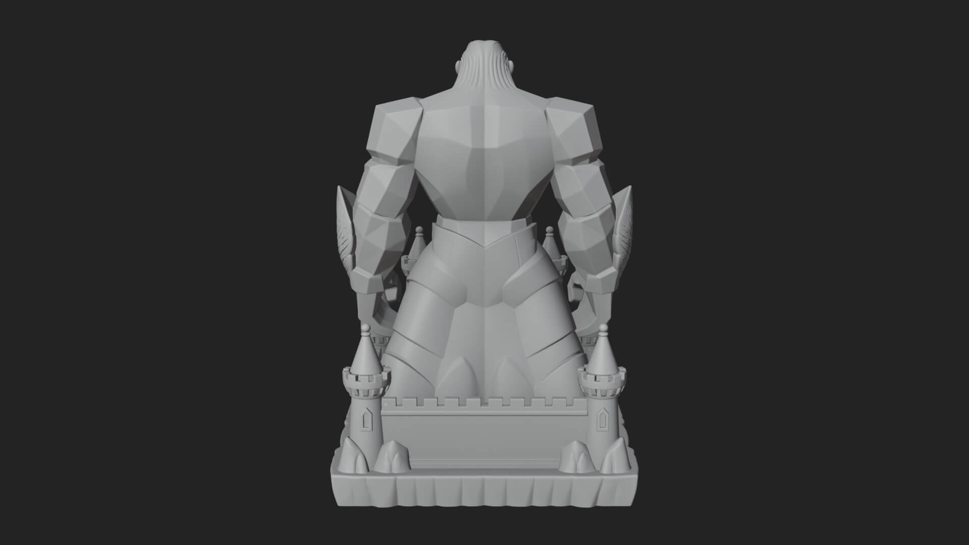 Ice Giant Guard Castle Design 1 3D Print Model 3D Model