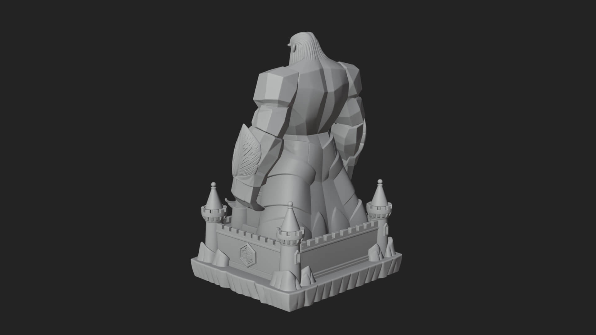 Ice Giant Guard Castle Design 1 3D Print Model 3D Model