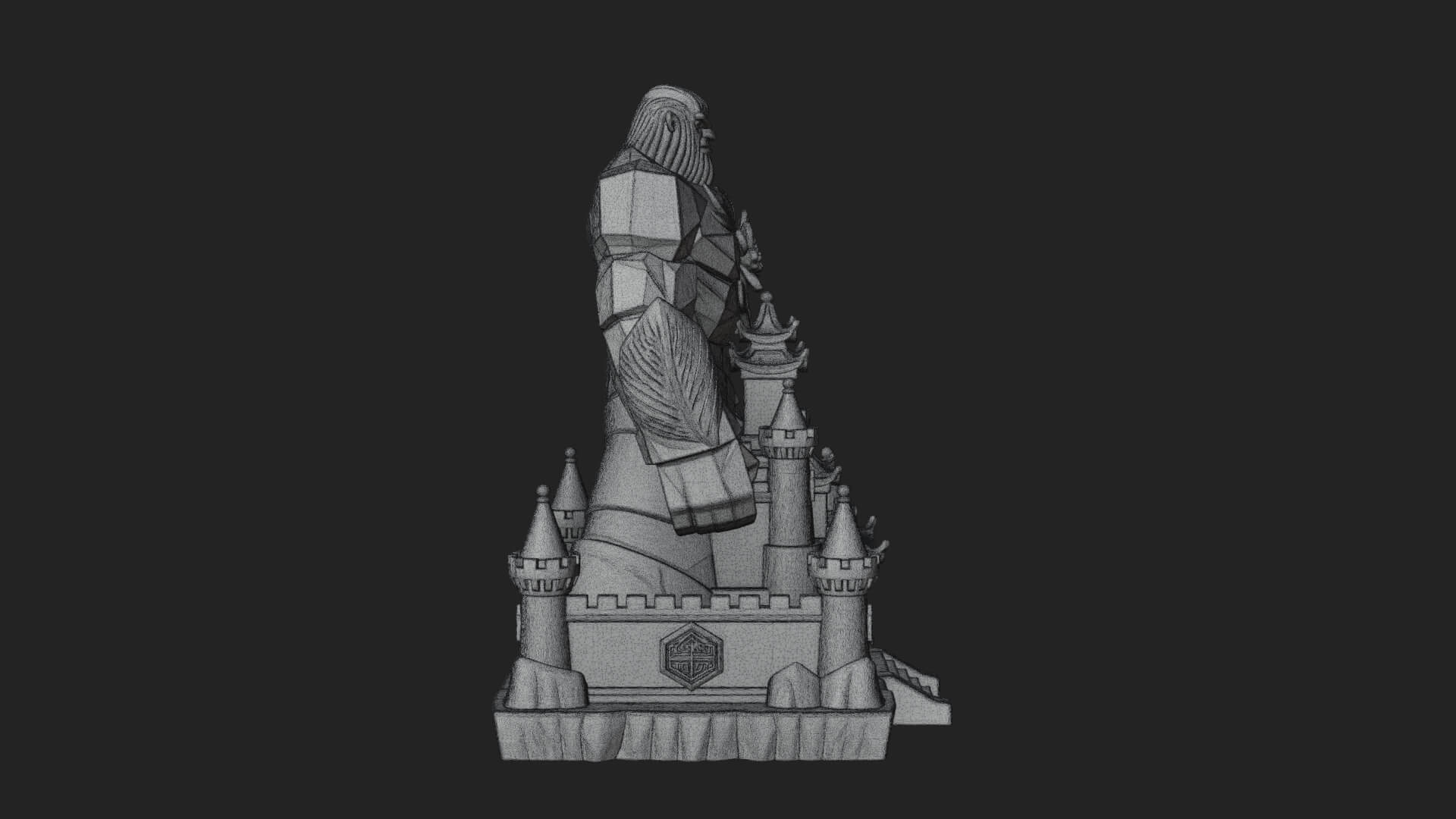 Ice Giant Guard Castle Design 1 3D Print Model 3D Model