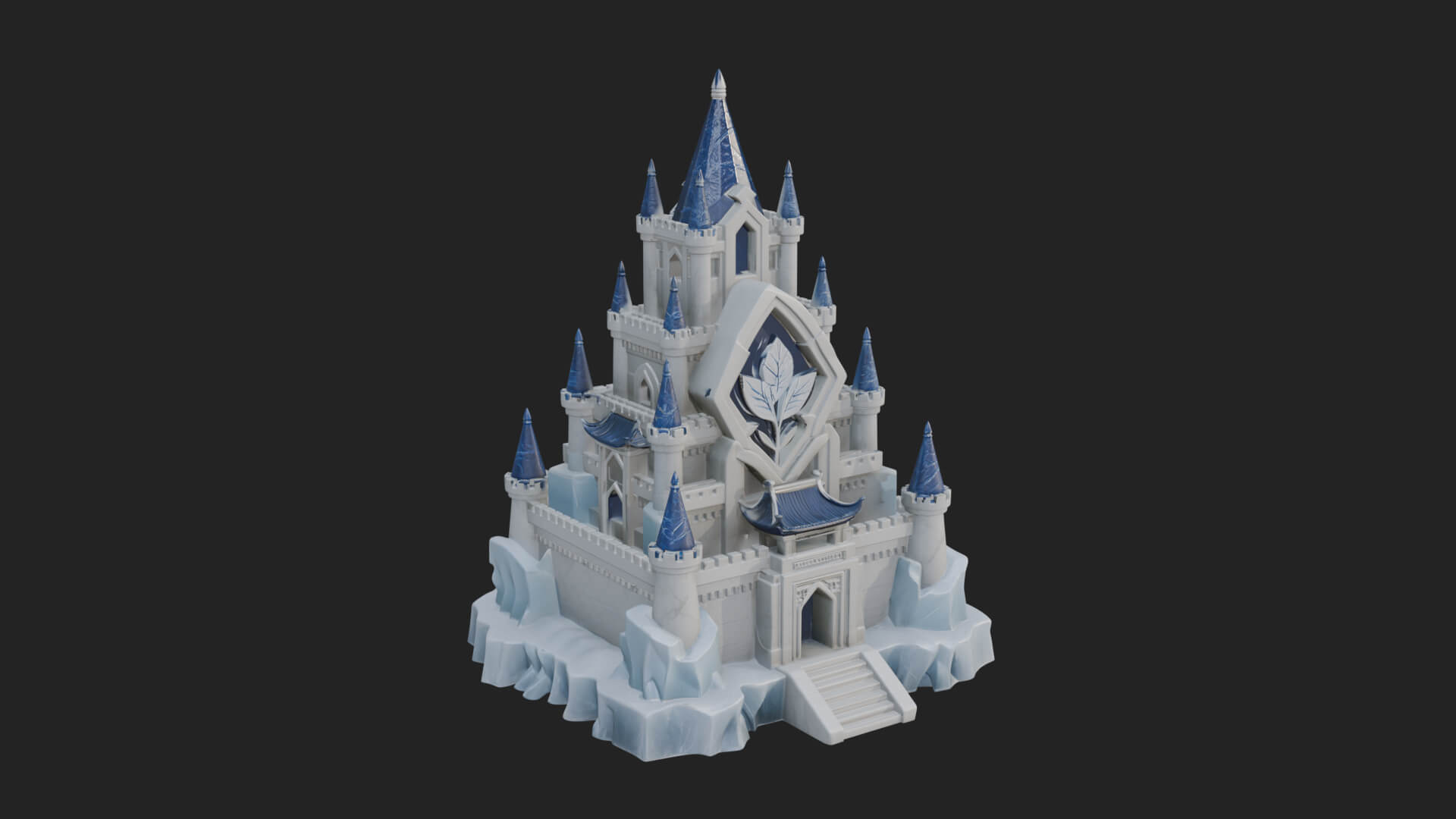 Ice Giant Guard Castle Design 2 3D Print Model 3D Model