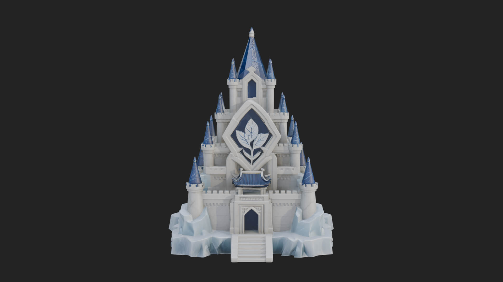 Ice Giant Guard Castle Design 2 3D Print Model 3D Model