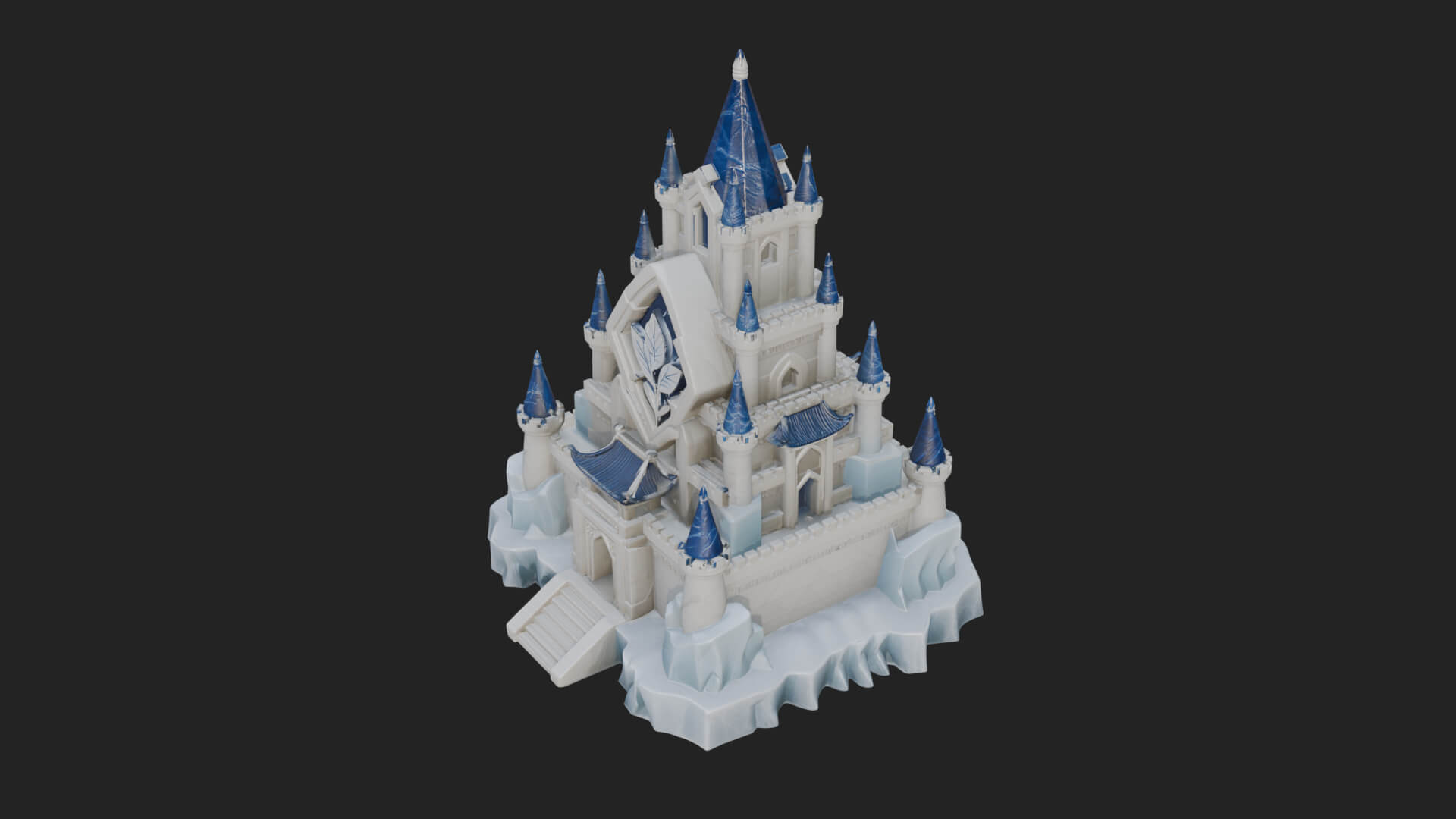 Ice Giant Guard Castle Design 2 3D Print Model 3D Model