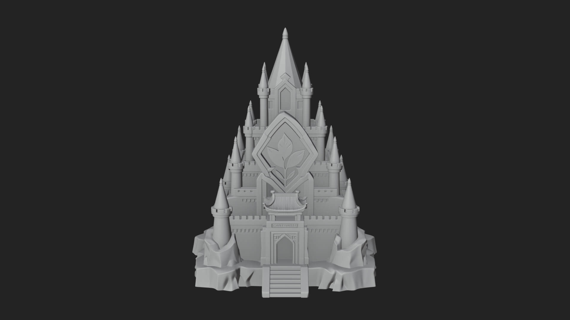 Ice Giant Guard Castle Design 2 3D Print Model 3D Model