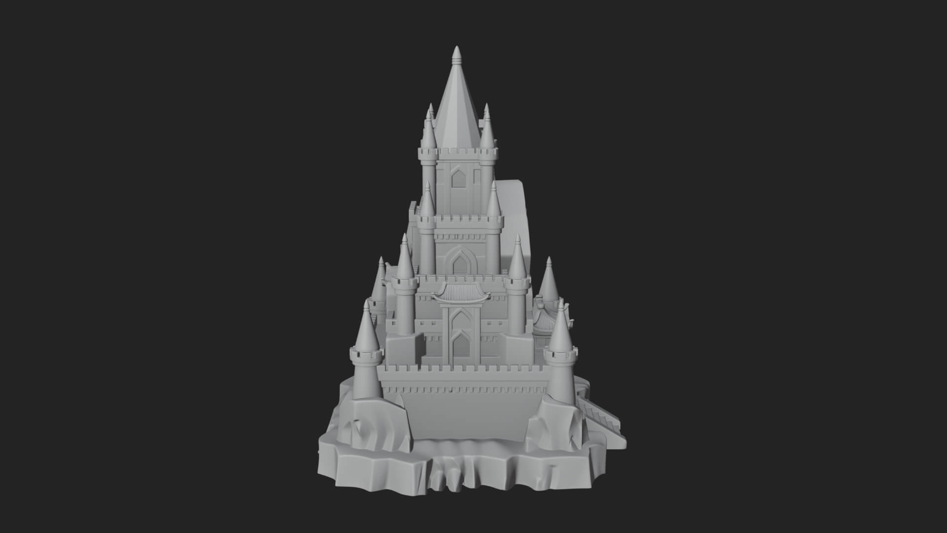 Ice Giant Guard Castle Design 2 3D Print Model 3D Model