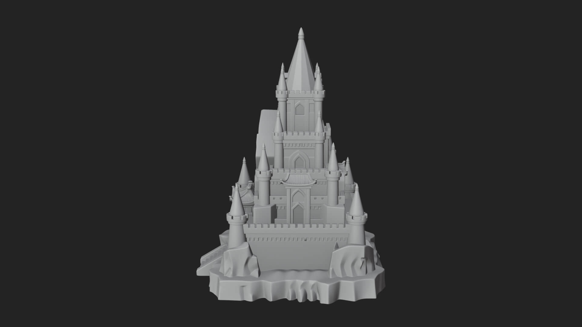 Ice Giant Guard Castle Design 2 3D Print Model 3D Model