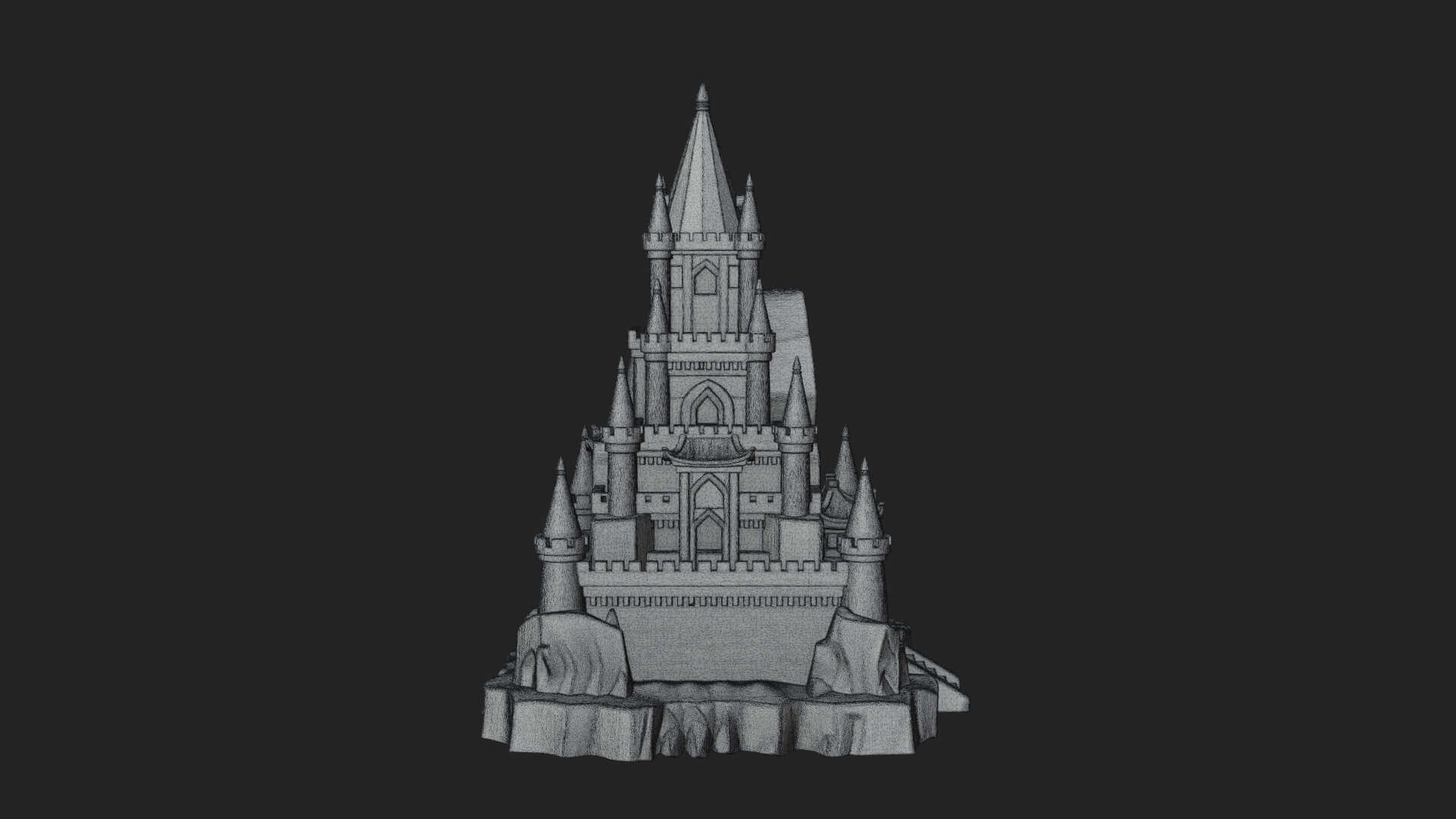 Ice Giant Guard Castle Design 2 3D Print Model 3D Model
