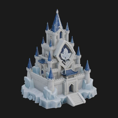 Ice Giant Guard Castle Design 2 3D Print Model