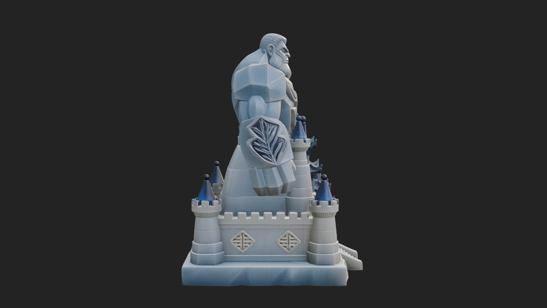 Ice Giant Guard Castle Design 3 3D Print Model 3D Model