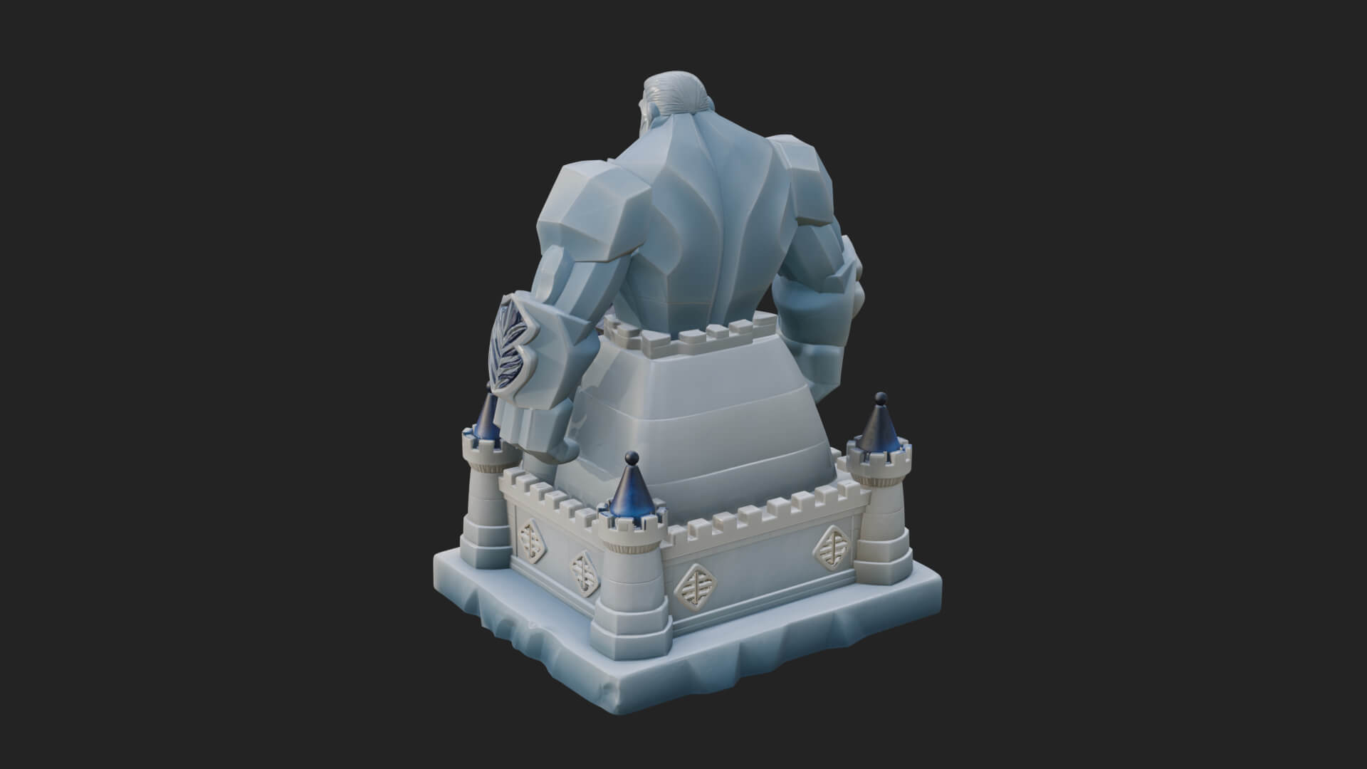 Ice Giant Guard Castle Design 3 3D Print Model 3D Model