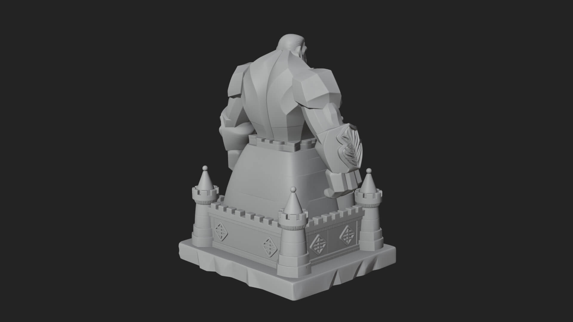 Ice Giant Guard Castle Design 3 3D Print Model 3D Model