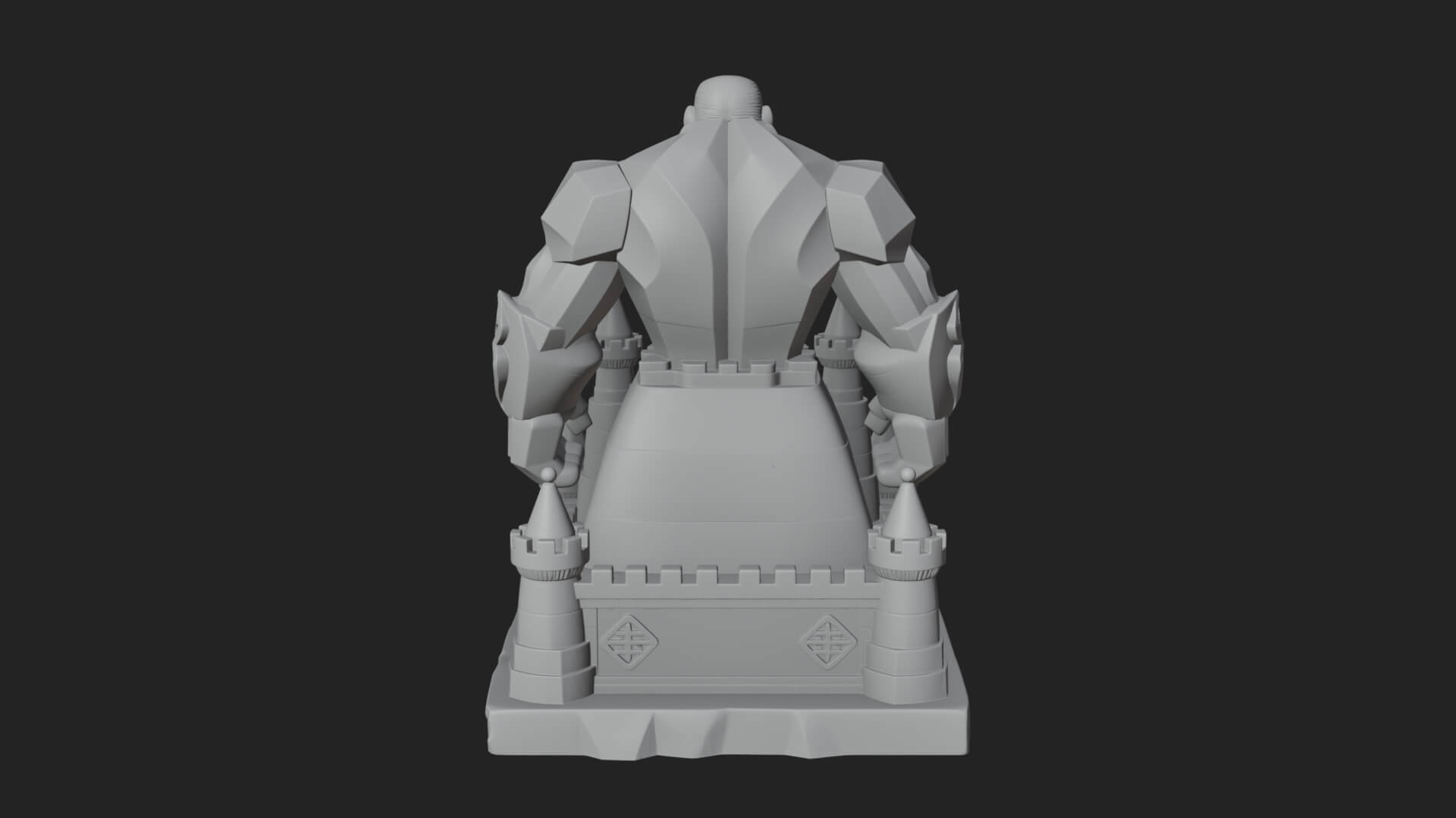 Ice Giant Guard Castle Design 3 3D Print Model 3D Model
