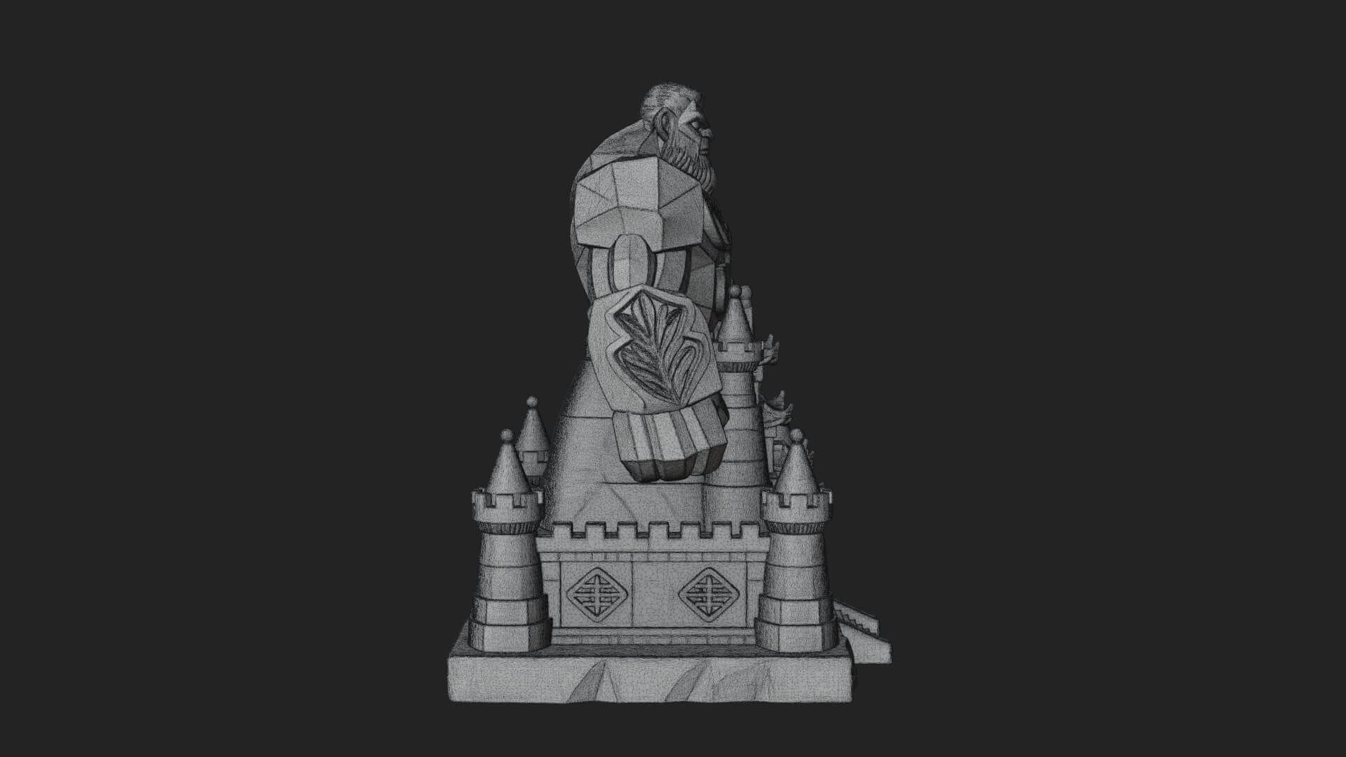 Ice Giant Guard Castle Design 3 3D Print Model 3D Model