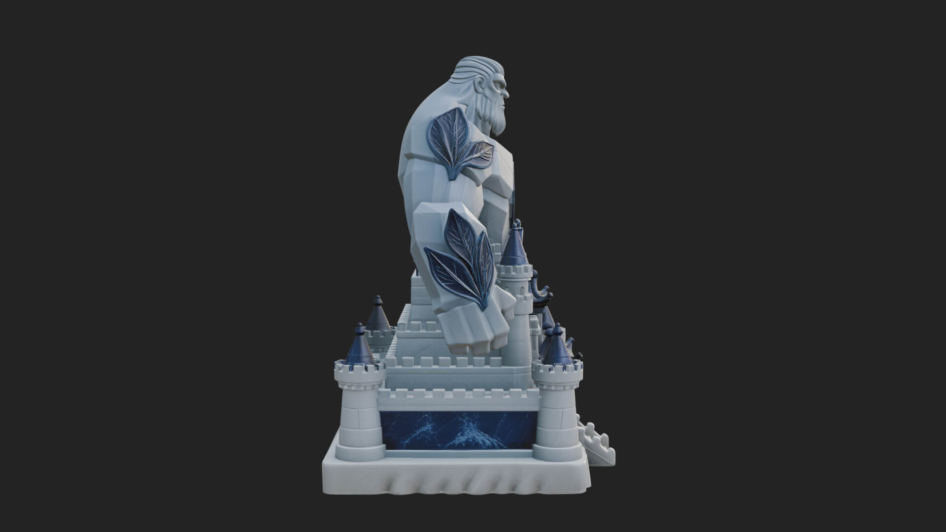 Ice Giant Guard Castle Design 4 3D Print Model 3D Model