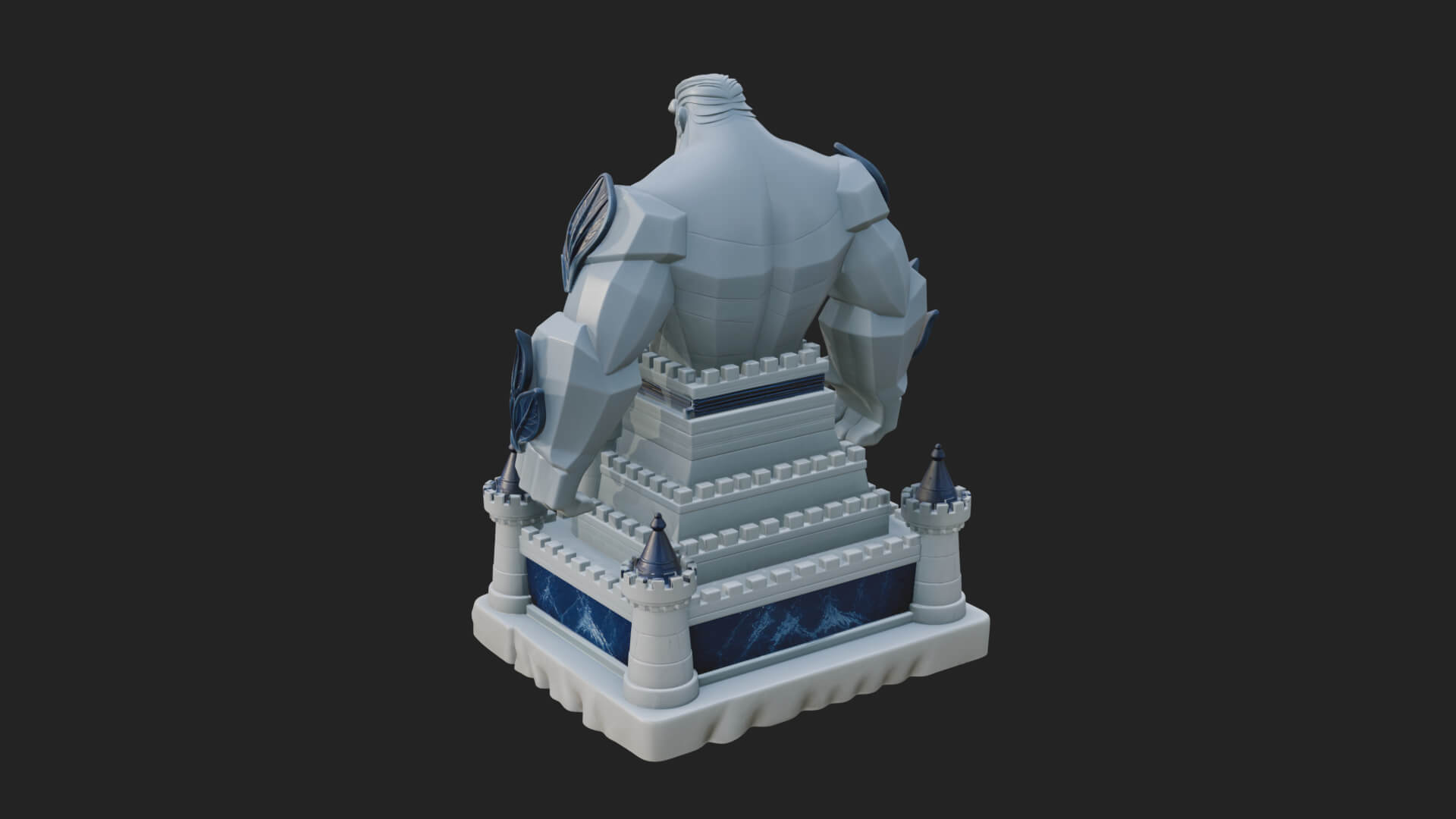 Ice Giant Guard Castle Design 4 3D Print Model 3D Model