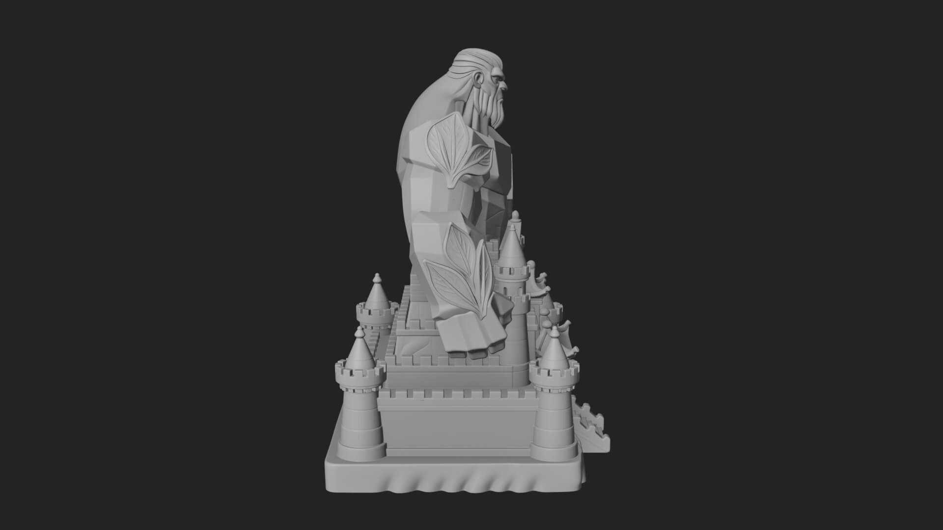 Ice Giant Guard Castle Design 4 3D Print Model 3D Model