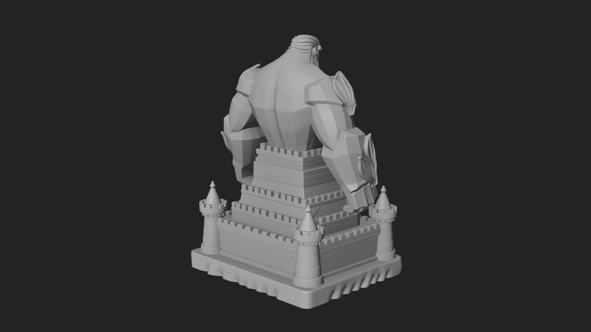 Ice Giant Guard Castle Design 4 3D Print Model 3D Model