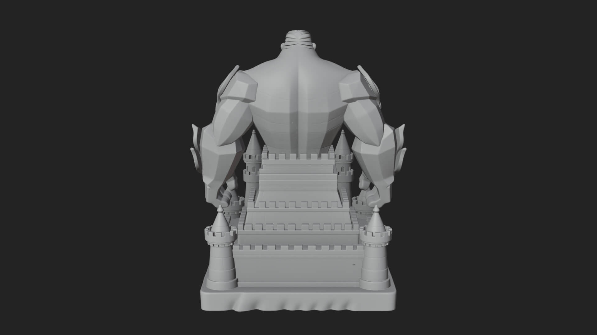 Ice Giant Guard Castle Design 4 3D Print Model 3D Model