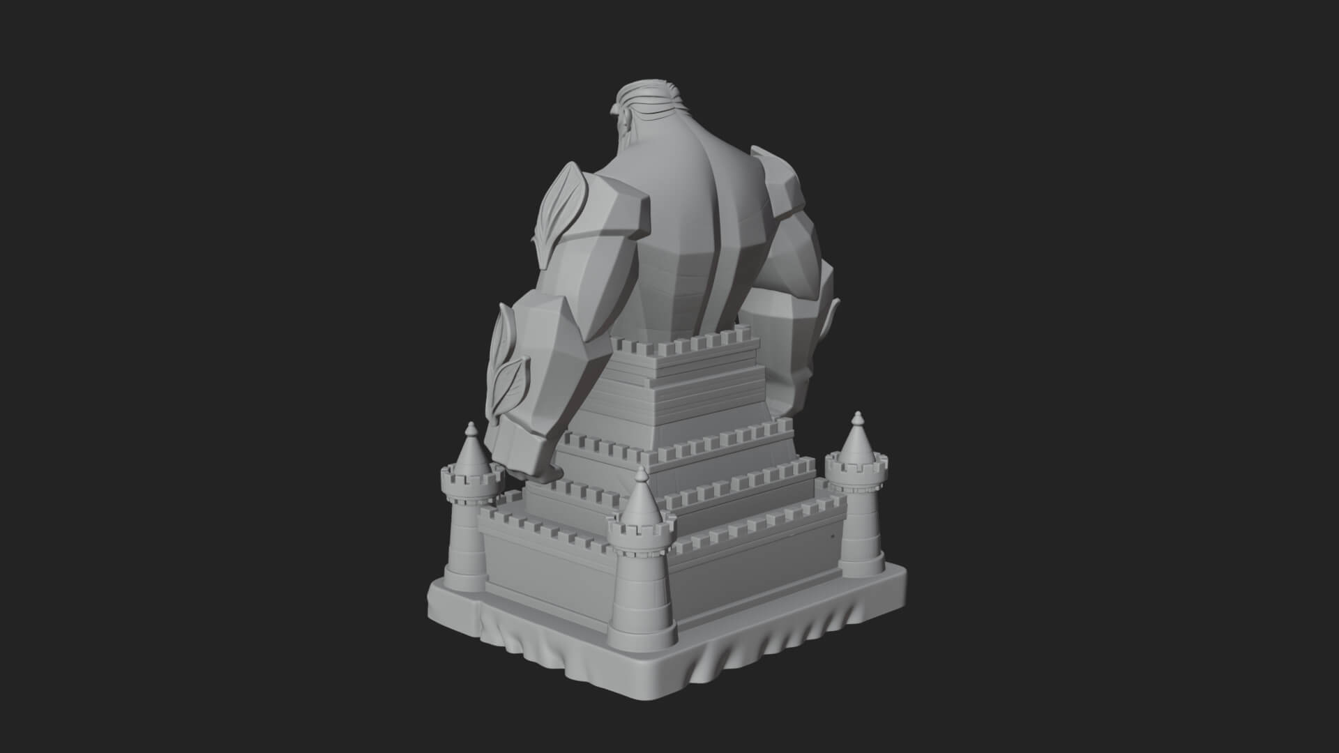 Ice Giant Guard Castle Design 4 3D Print Model 3D Model