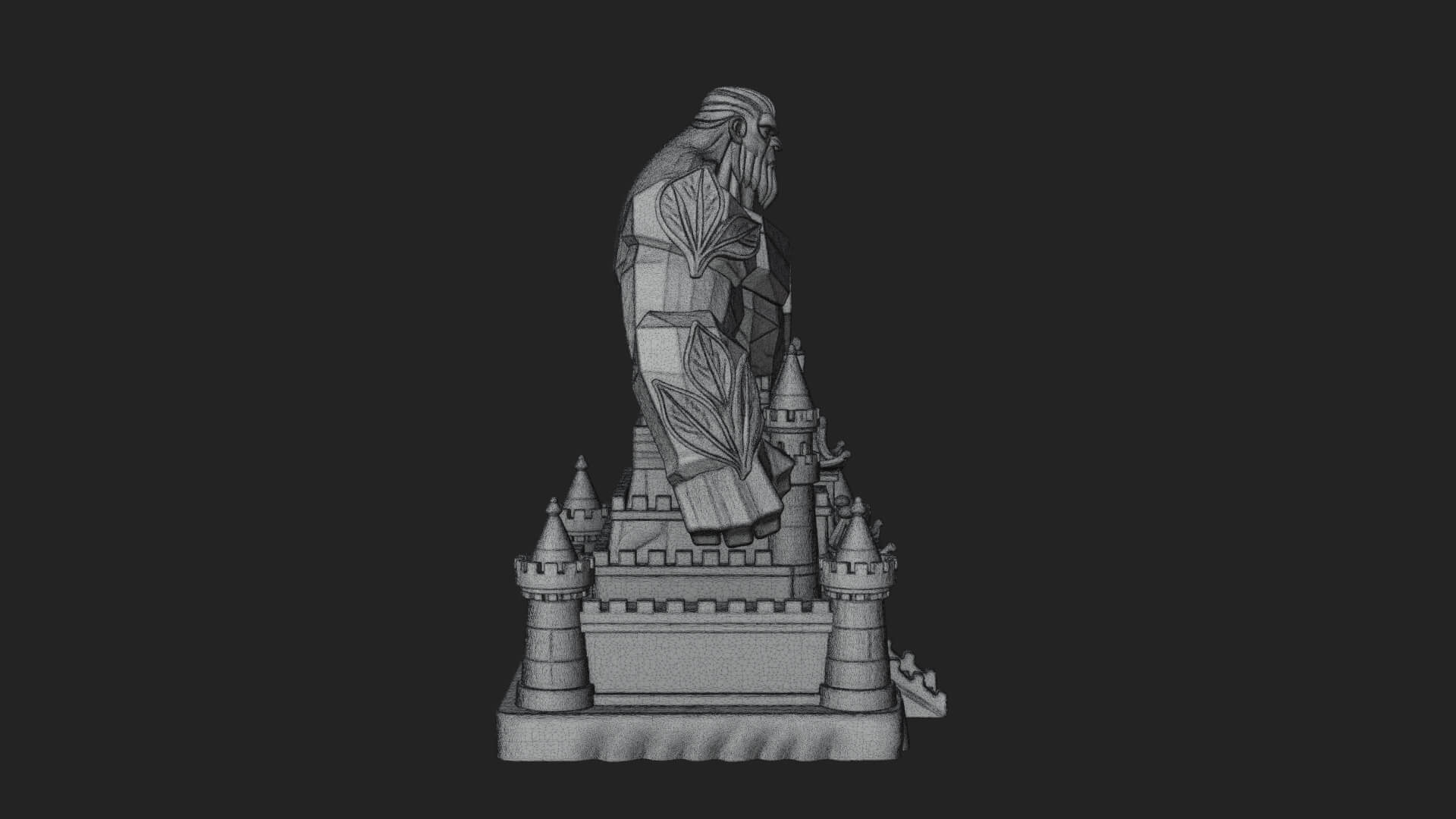 Ice Giant Guard Castle Design 4 3D Print Model 3D Model