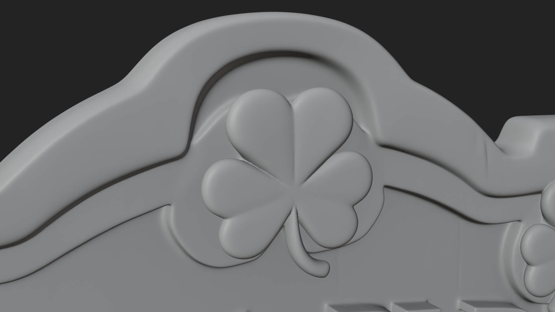 Irish Pub Harp Sign Plaque Design 1 3D Print Model 3D Model
