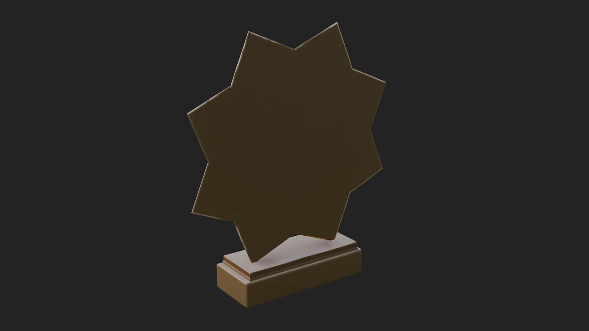 Islamic Star Burst Ornament Design 4 3D Print Model 3D Model