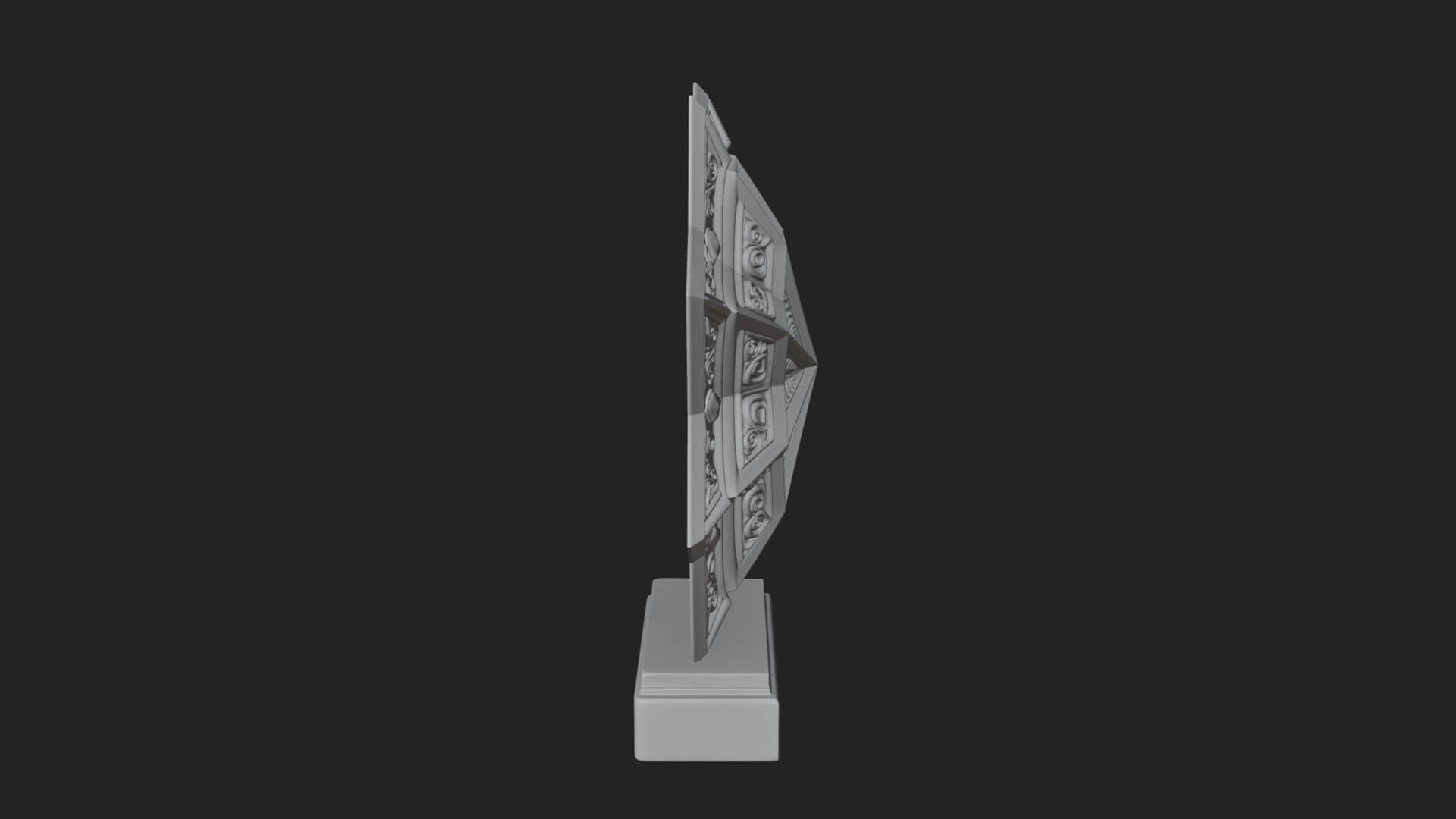 Islamic Star Burst Ornament Design 4 3D Print Model 3D Model