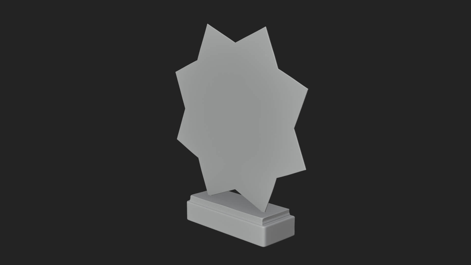 Islamic Star Burst Ornament Design 4 3D Print Model 3D Model