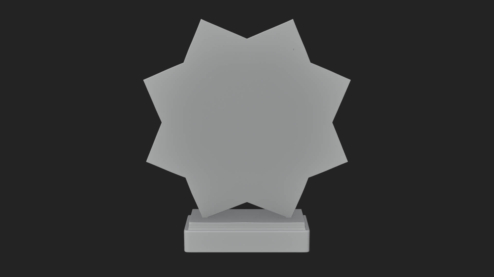 Islamic Star Burst Ornament Design 4 3D Print Model 3D Model