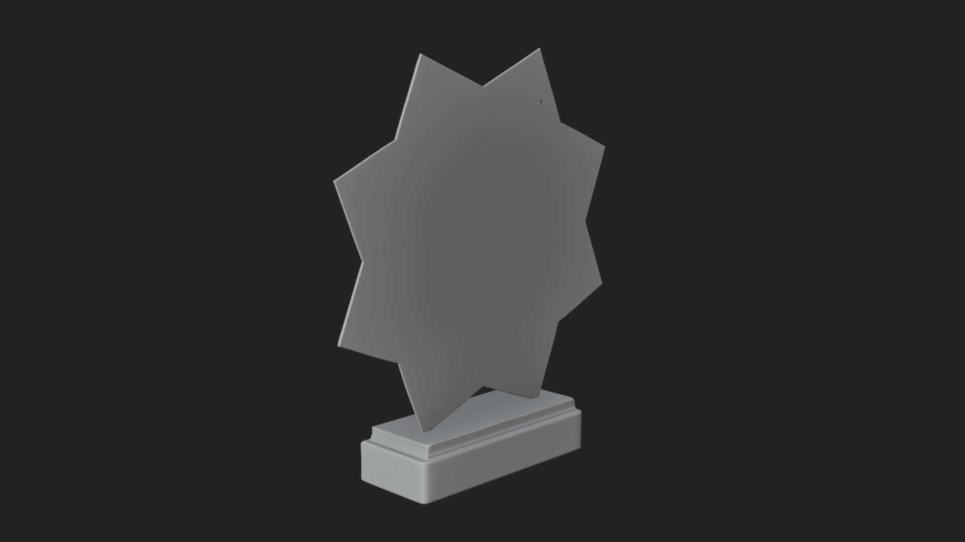 Islamic Star Burst Ornament Design 4 3D Print Model 3D Model