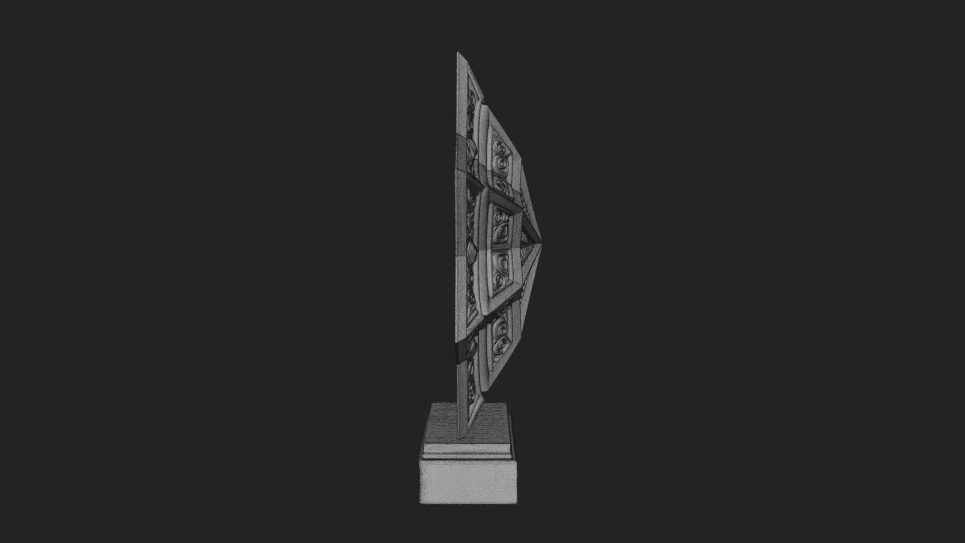 Islamic Star Burst Ornament Design 4 3D Print Model 3D Model